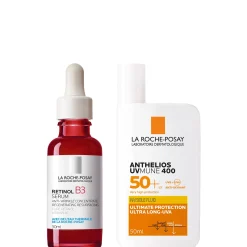 La Roche-Posay Anti-Wrinkle Correct + Protect Duo Set: Retinol Serum and SPF50+