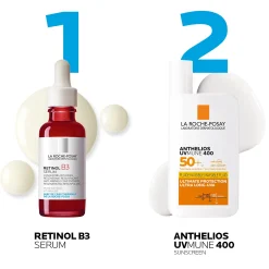La Roche-Posay Anti-Wrinkle Correct + Protect Duo Set: Retinol Serum and SPF50+