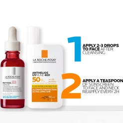 La Roche-Posay Anti-Wrinkle Correct + Protect Duo Set: Retinol Serum and SPF50+