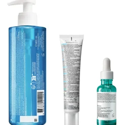 La Roche-Posay Breakout-Fighting Set- High Strength: Effaclar Cleanser, Serum and Corrective Care