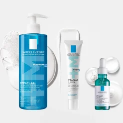 La Roche-Posay Breakout-Fighting Set- High Strength: Effaclar Cleanser, Serum and Corrective Care