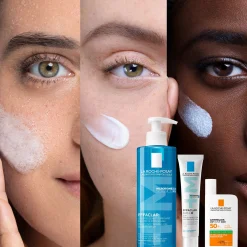 La Roche-Posay Breakout-Fighting Set- Medium Strength: Effaclar Cleanser, Corrective Care and SPF50+