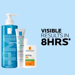 La Roche-Posay Breakout-Fighting Set- Medium Strength: Effaclar Cleanser, Corrective Care and SPF50+
