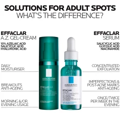 La Roche-Posay Effaclar A.Z. Gel Moisturiser for Breakouts & Ageing with Azelaic, Salicylic and Hyaluronic Acid 40ml