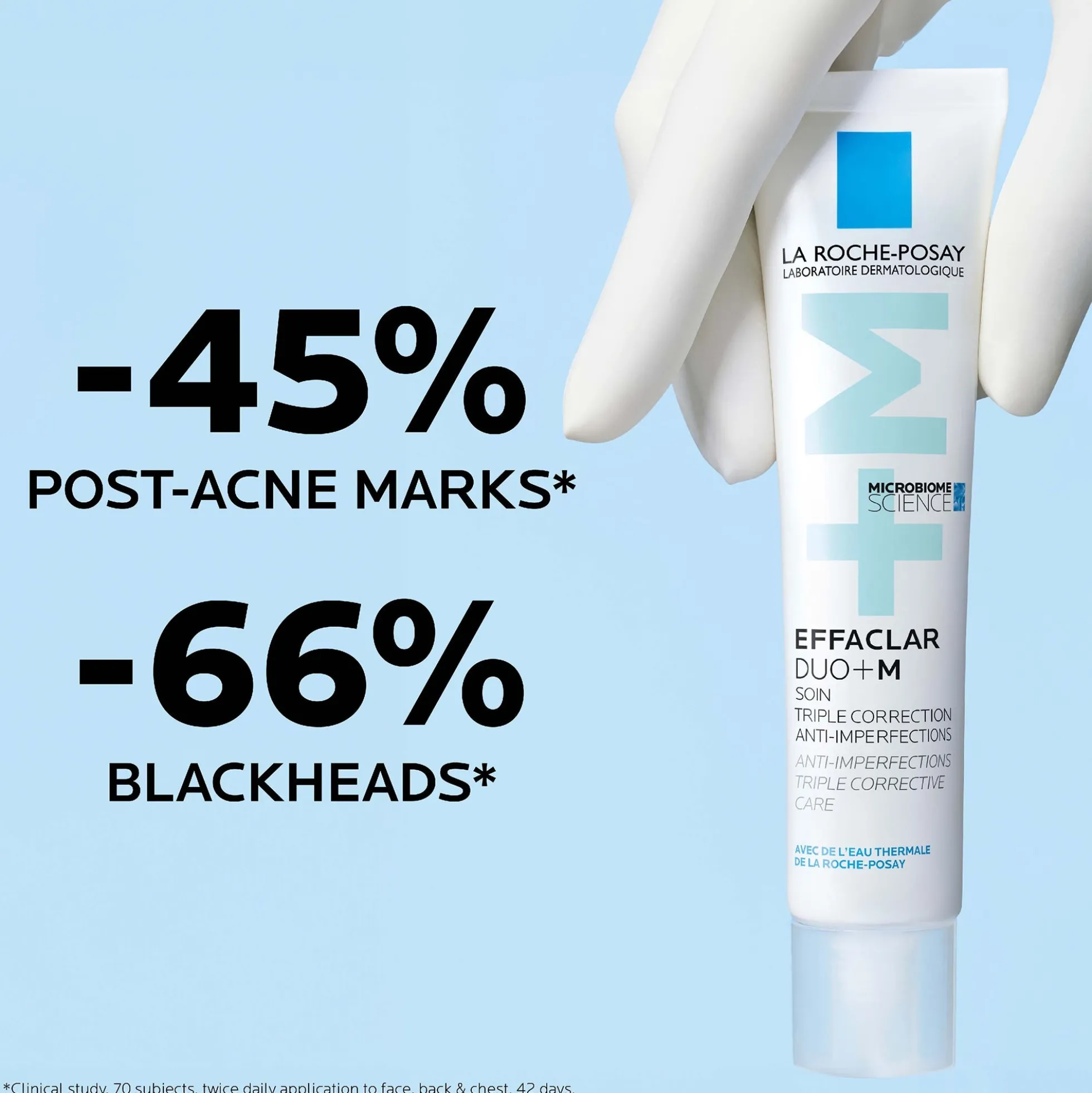 La Roche-Posay Effaclar Duo+M Anti-Blemish Corrective Gel Moisturiser for Oily, Blemish-Prone Skin 40ml