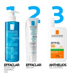La Roche-Posay Effaclar Purifying Foaming Gel Cleanser for Oily, Blemish-Prone Skin 200ml