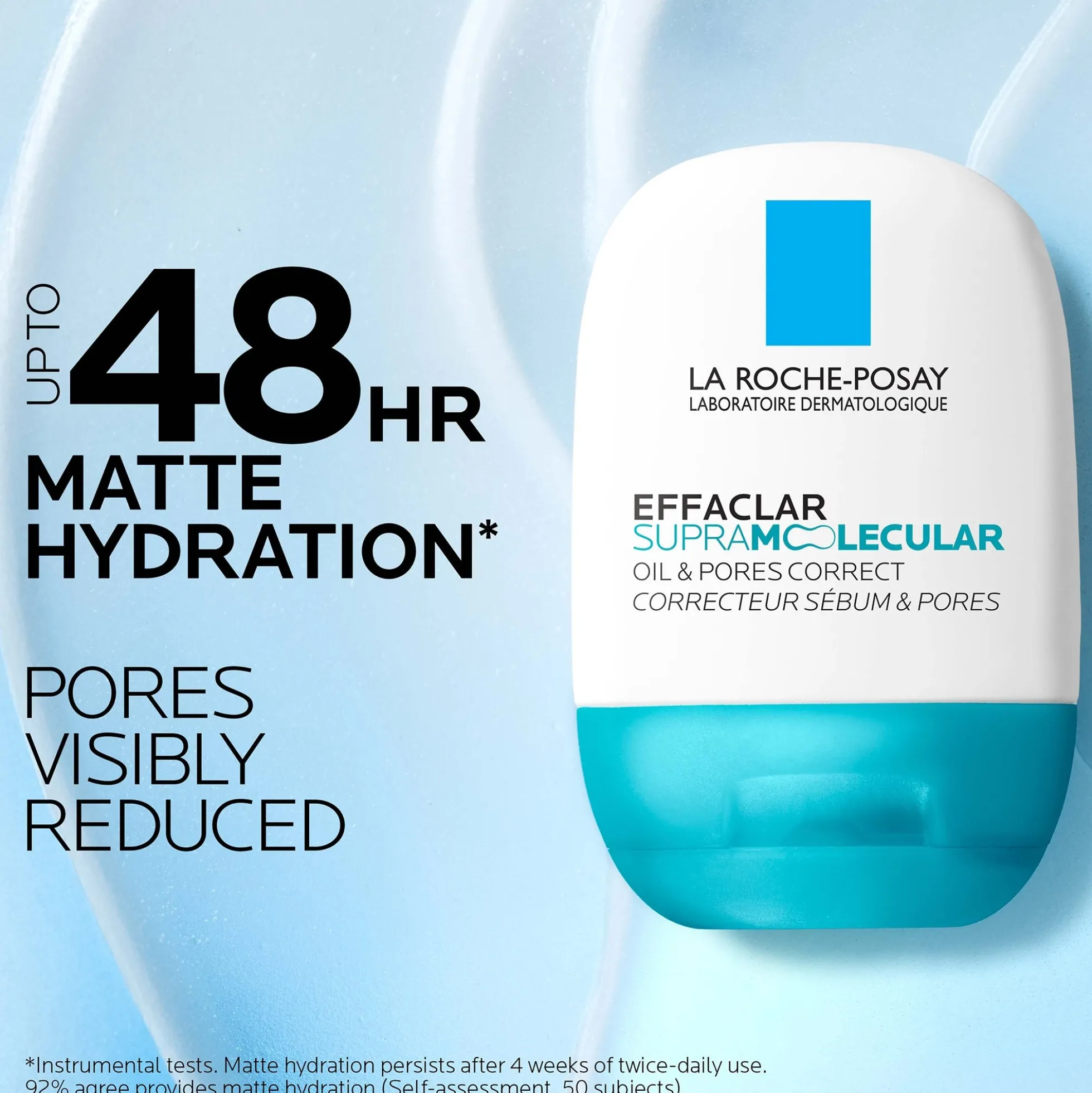 La Roche-Posay Effaclar Supramolecular Face Moisturiser for Oily Skin & Visible Pores with Salicylic Acid & Niacinamide 40ml