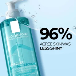 La Roche-Posay Effaclar Supramolecular Face Jelly Cleanser for Oily Skin & Visible Pores with Salicylic Acid & Niacinamide 400ml