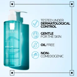 La Roche-Posay Effaclar Supramolecular Face Jelly Cleanser for Oily Skin & Visible Pores with Salicylic Acid & Niacinamide 400ml
