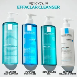 La Roche-Posay Effaclar Supramolecular Face Jelly Cleanser for Oily Skin & Visible Pores with Salicylic Acid & Niacinamide 200ml