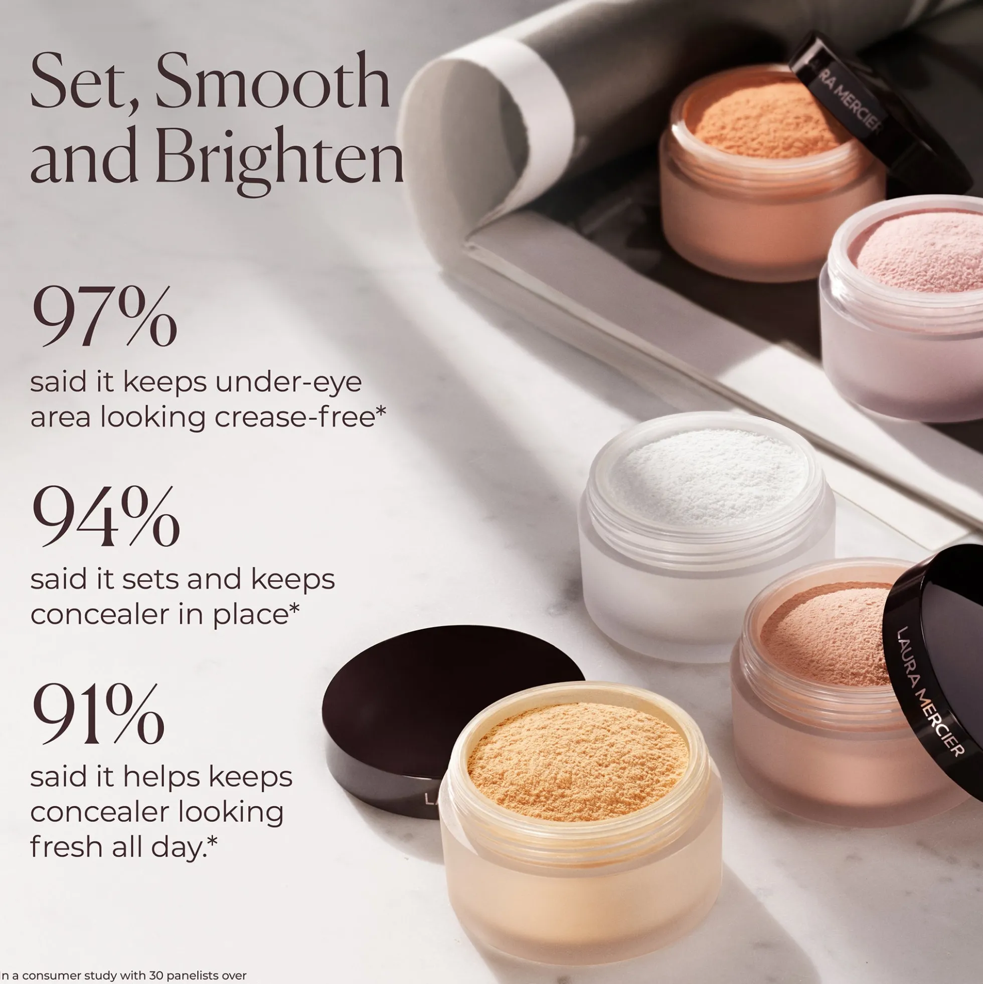 Laura Mercier Secret Brightening Under Eye Setting Powder 4g (Various Shades)