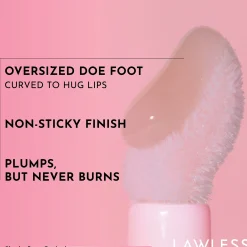 LAWLESS BEAUTY Forget The Filler Lip Plumper Line Smoothing Gloss - Mini Rosy Outlook 1.7ml