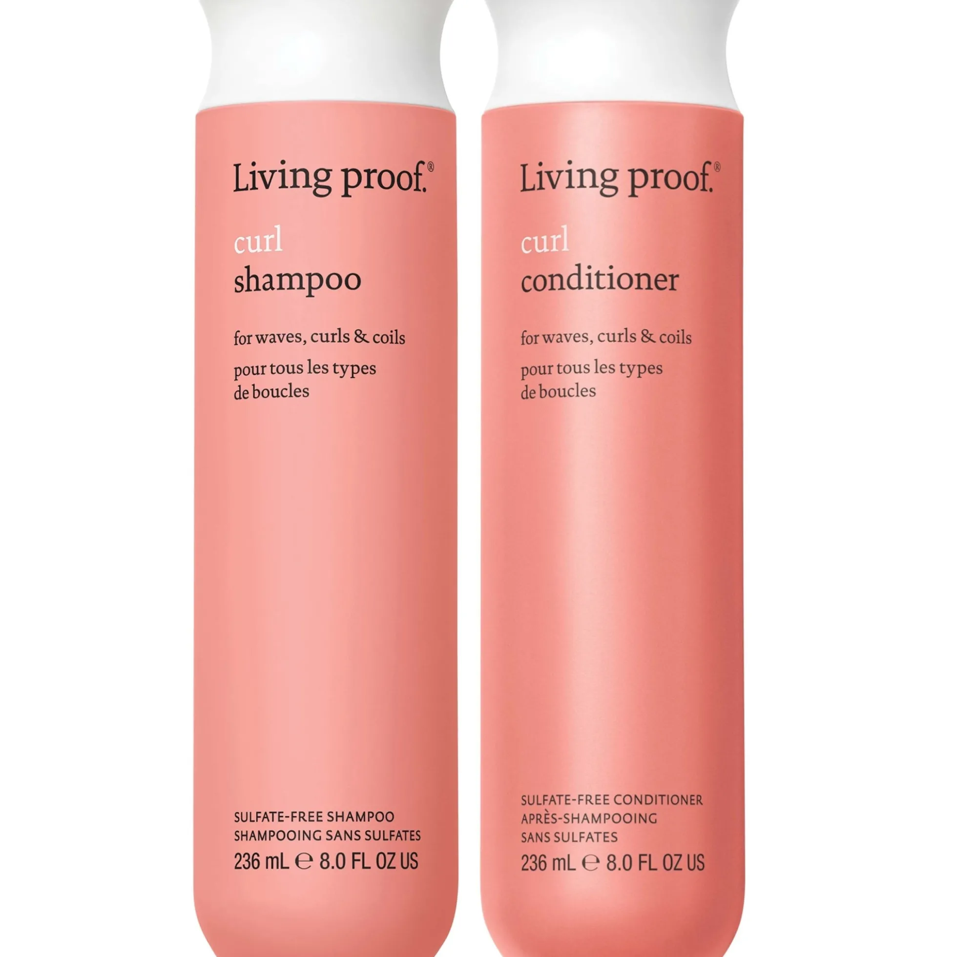 Living Proof Curl Shampoo and Conditioner Bundle for Stronger, Hydrated, Healthier Looking Curls (Worth £58)