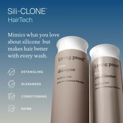 Living Proof No Frizz Shampoo and Conditioner Travel Size Bundle for Frizz Control, Smoothness and Shine