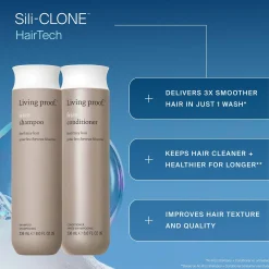 Living Proof No Frizz Shampoo and Conditioner Travel Size Bundle for Frizz Control, Smoothness and Shine