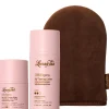 Loving Tan 2HR Express Tanning Lotion & 2HR Express Face Tanning Serum & Deluxe Applicator Mitt (Dark)