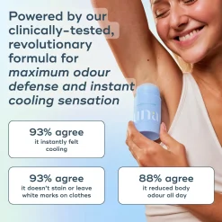 Luna Daily The All Over Deodorant™- Extra-strength, Natural, Non-Staining Body Deodorant Stick- Cooling