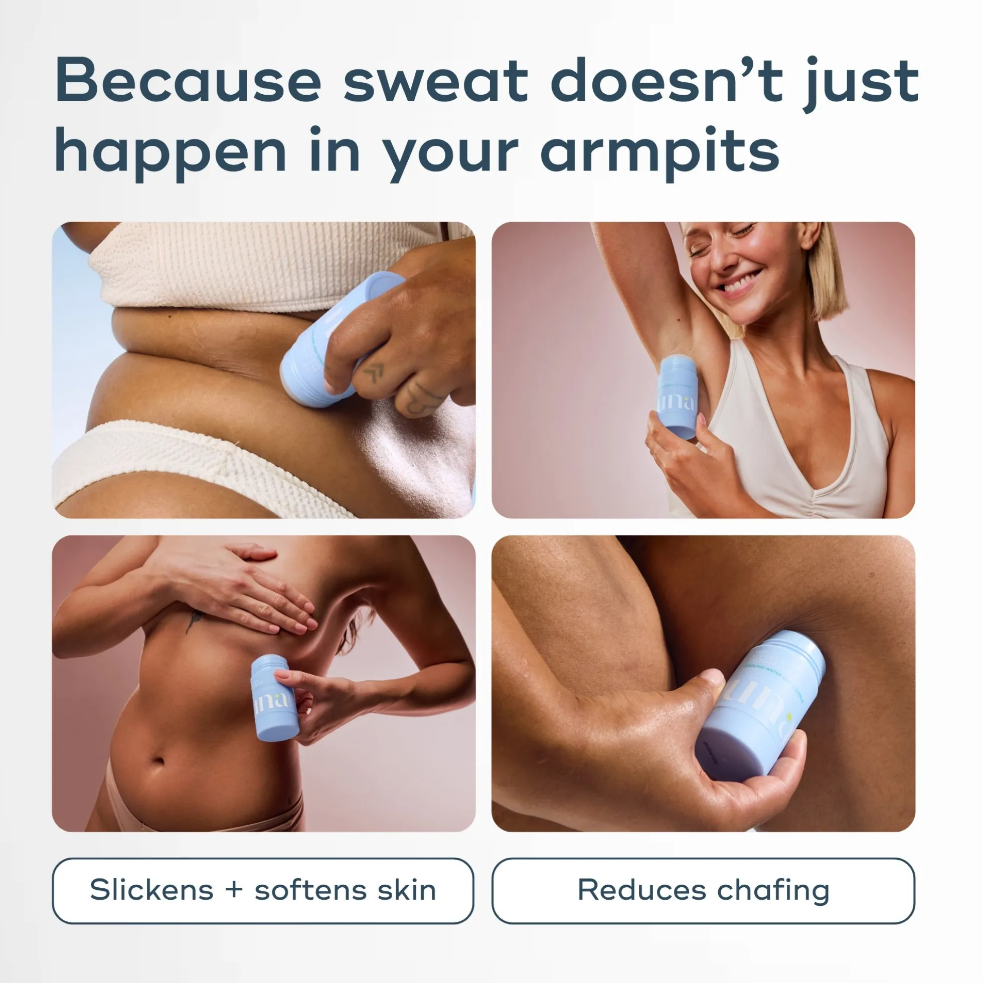 Luna Daily The All Over Deodorant™- Extra-strength, Natural, Non-Staining Body Deodorant Stick- Cooling