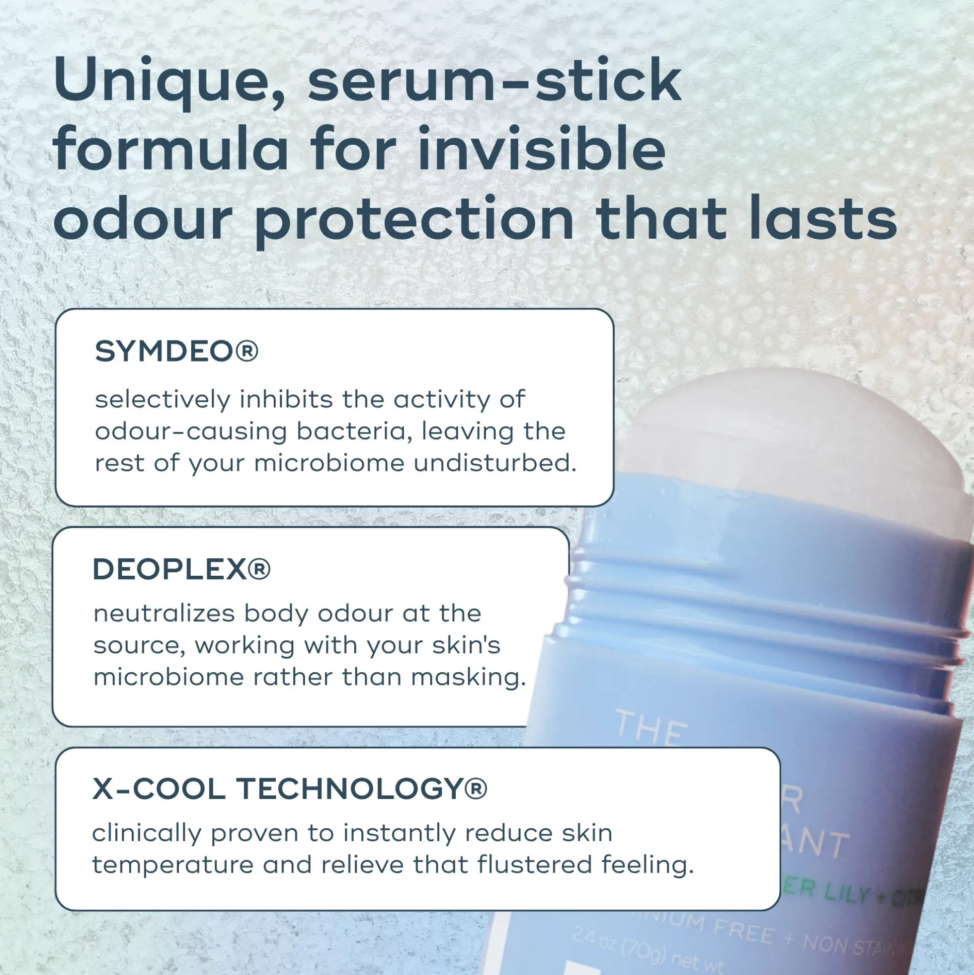 Luna Daily The All Over Deodorant™- Extra-strength, Natural, Non-Staining Body Deodorant Stick- Cooling
