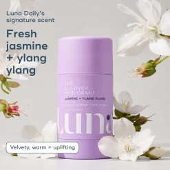 Luna Daily The All Over Deodorant Stick- Extra-Strength, Natural, Non-Staining, Jasmine & Ylang Ylang 70ml