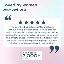 Luna Daily The All Over Deodorant Stick- Extra-Strength, Natural, Non-Staining, Jasmine & Ylang Ylang 70ml