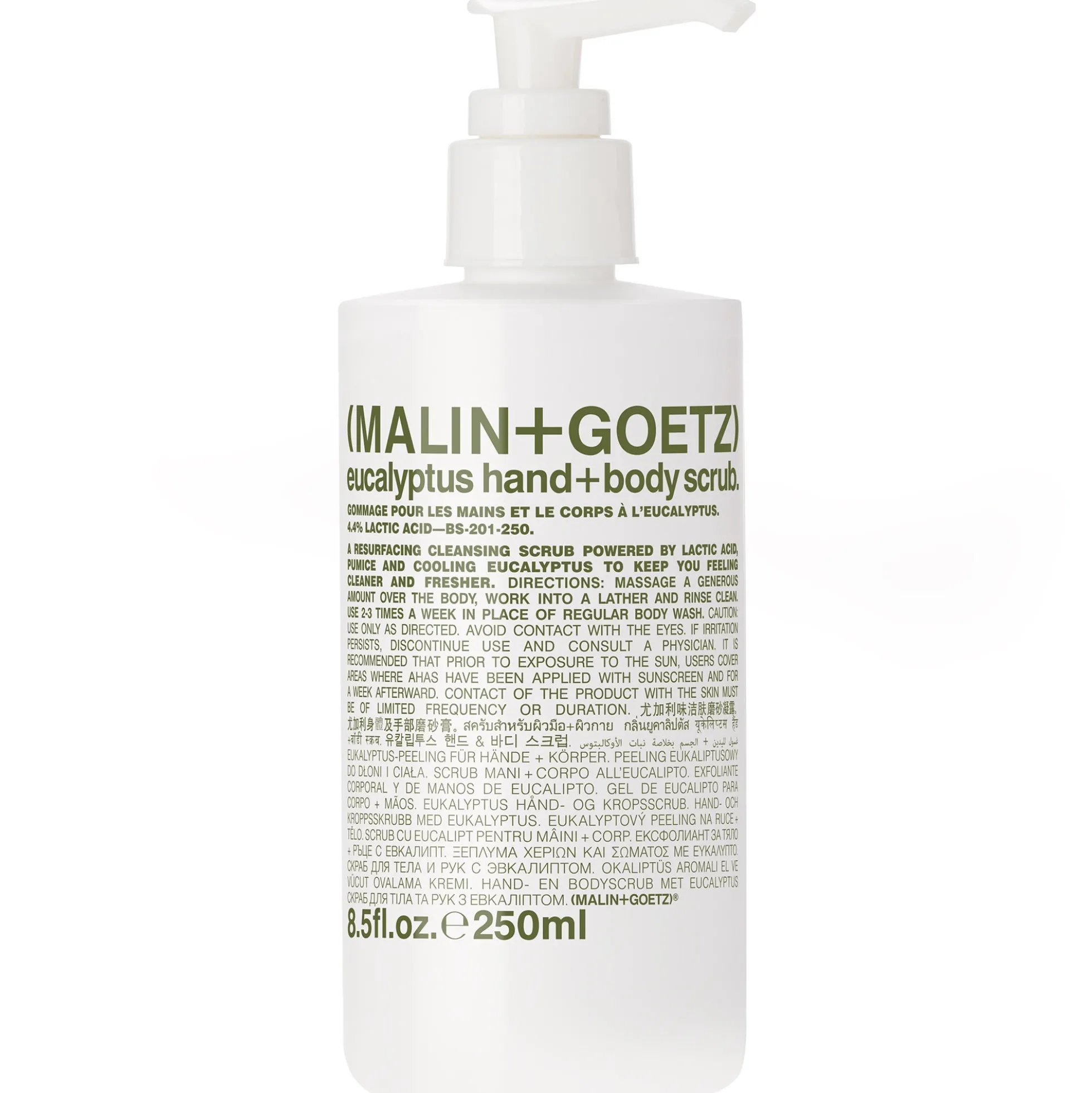 MALIN + GOETZ Eucalyptus Hand + Body Scrub 250ml