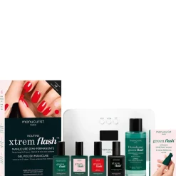 Manucurist At Home Gel Xtreme Flash Kit- Poppy Red & Hortencia
