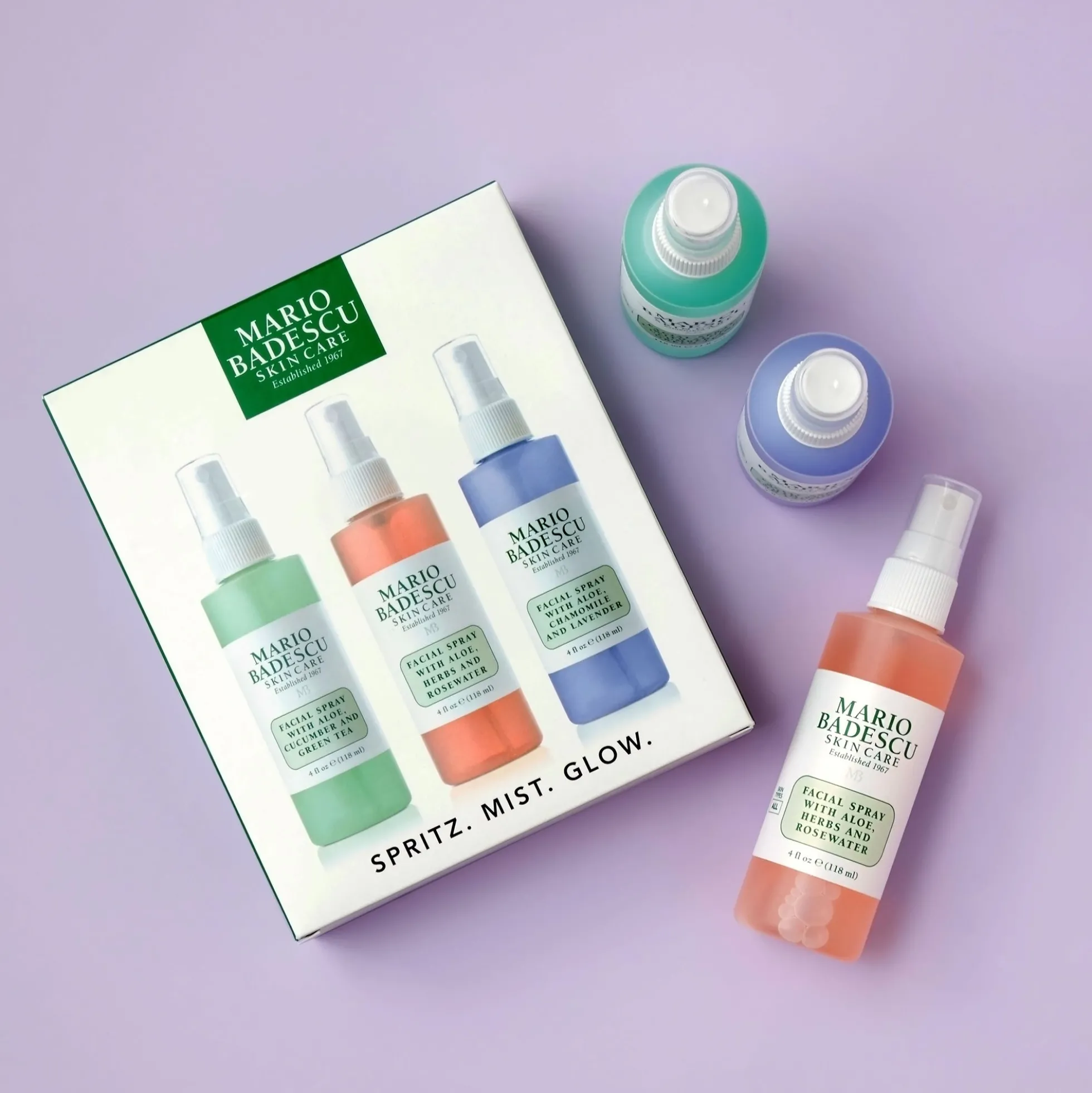Mario Badescu Spritz. Mist. Glow. (Worth £34.50)