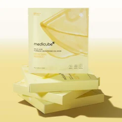 Medicube Kojic Acid Turmeric Brightening Gel Mask(28g*4Pcs)