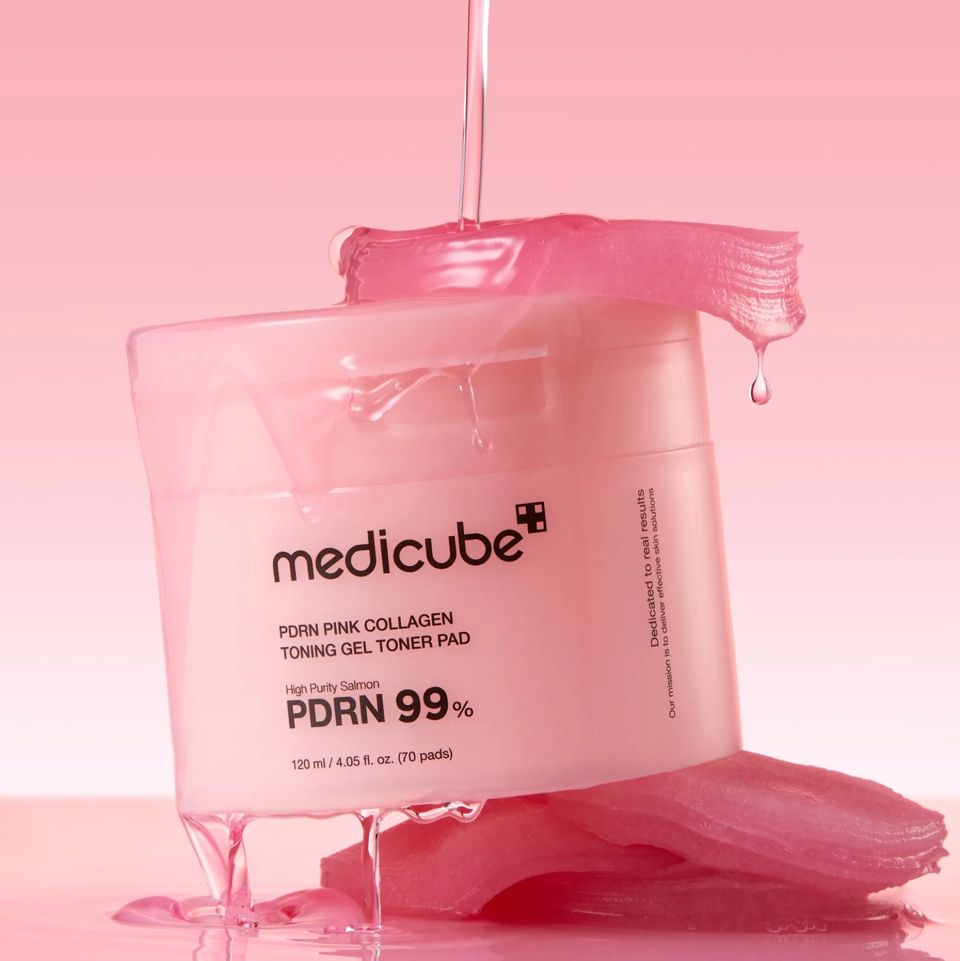 Medicube PDRN PINK COLLAGEN TONING GEL TONER PAD 70ea