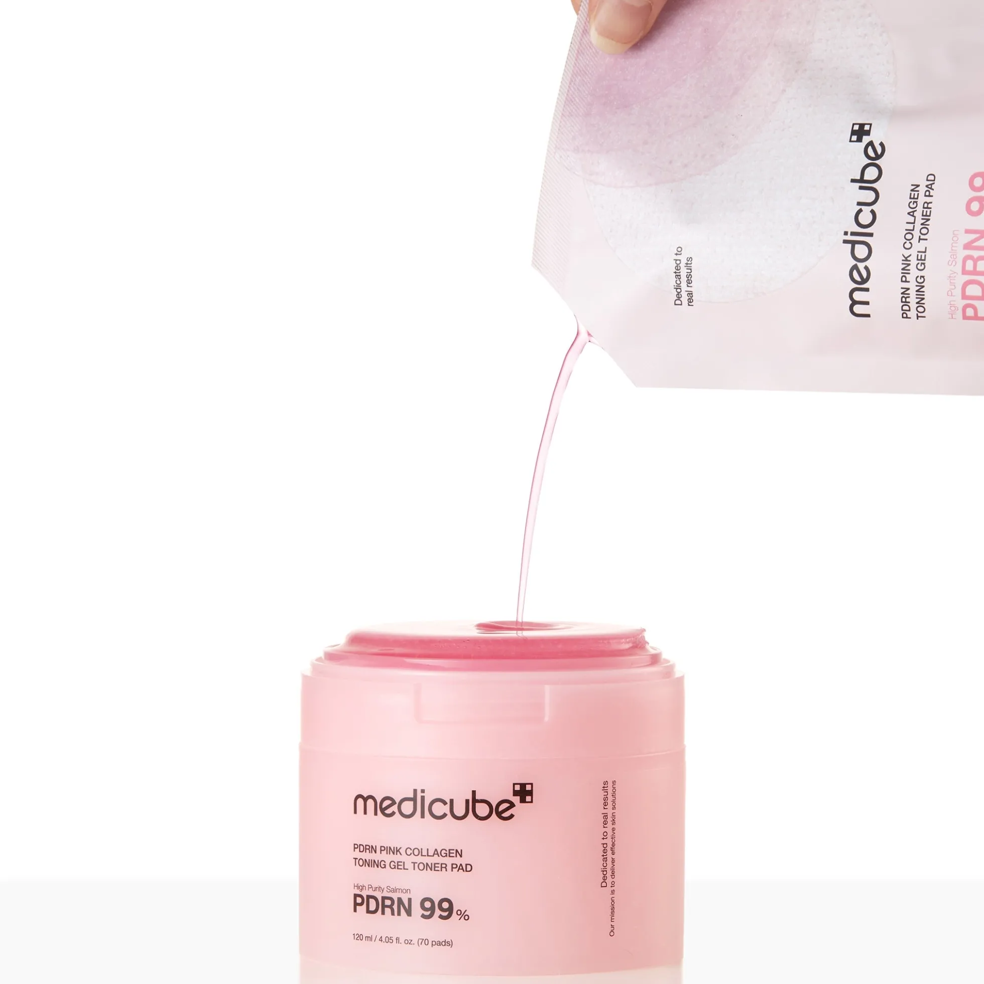 Medicube PDRN PINK COLLAGEN TONING GEL TONER PAD 70ea