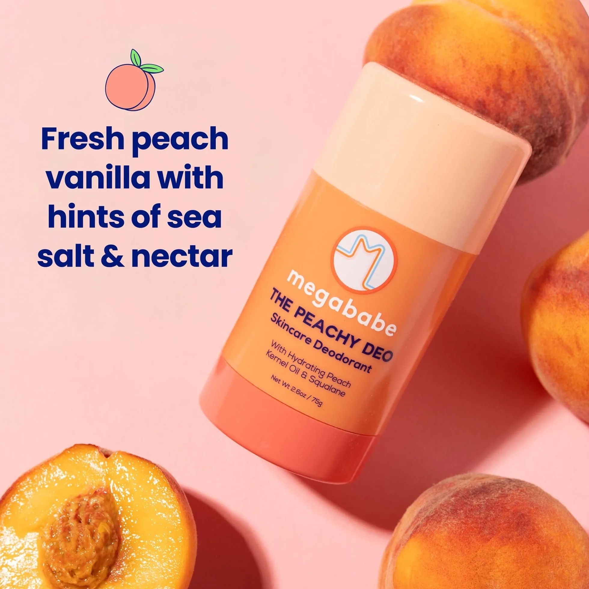 Megababe The Peachy Deo Skincare Deodorant 75g