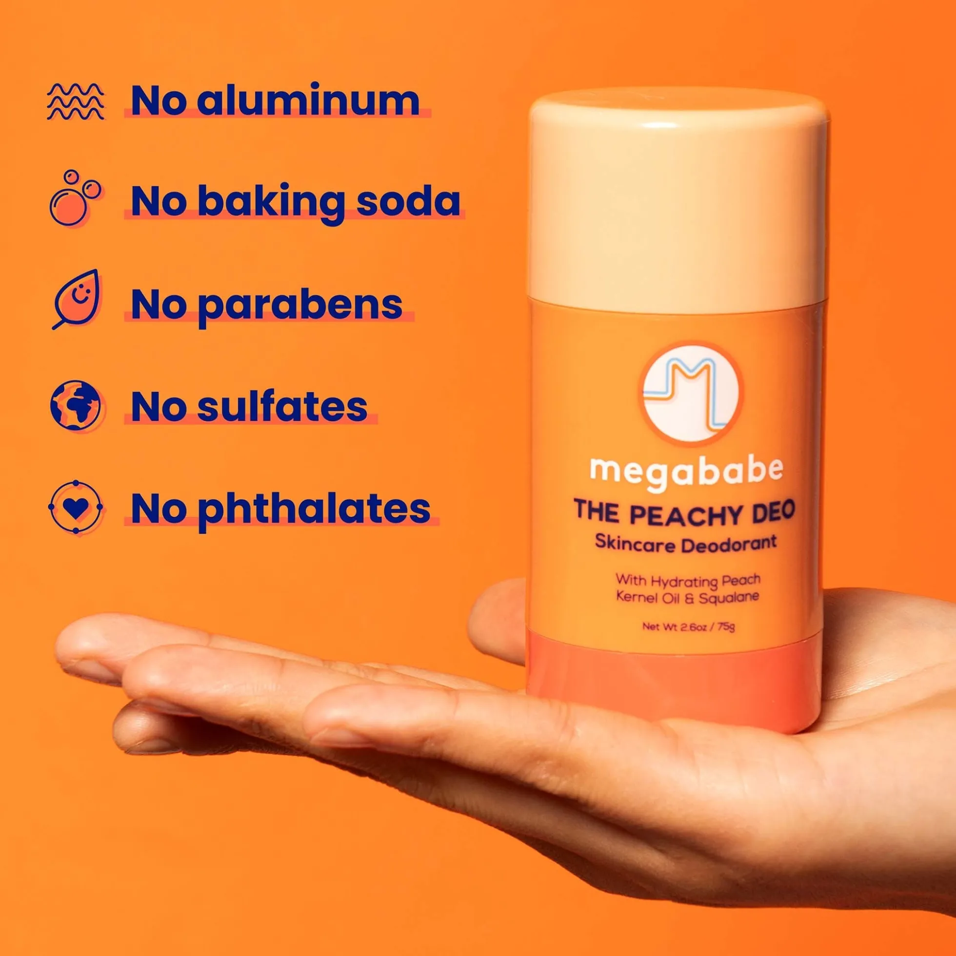 Megababe The Peachy Deo Skincare Deodorant 75g