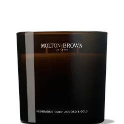 Molton Brown Mesmerising Oudh Accord and Gold Luxury Scented Triple Wick Candle 600g