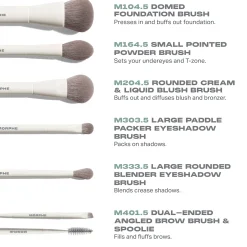 Morphe Along For The Glide 6-Piece Travel Brush Set (Worth £71.00)