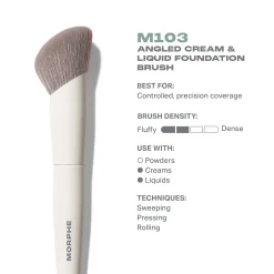 Morphe M103 Angled Cream & Liquid Foundation Brush