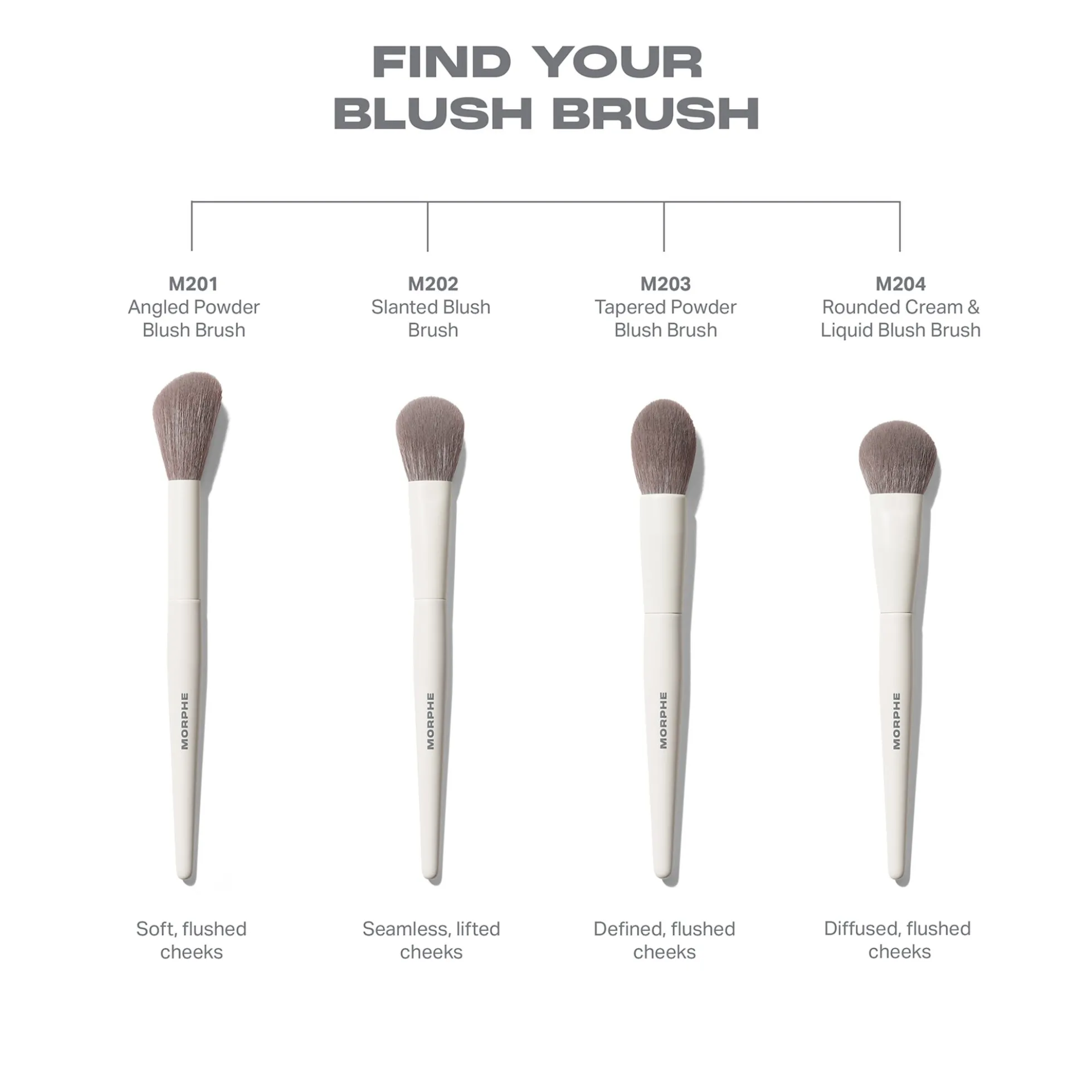 Morphe M201 Angled Powder Blush Brush