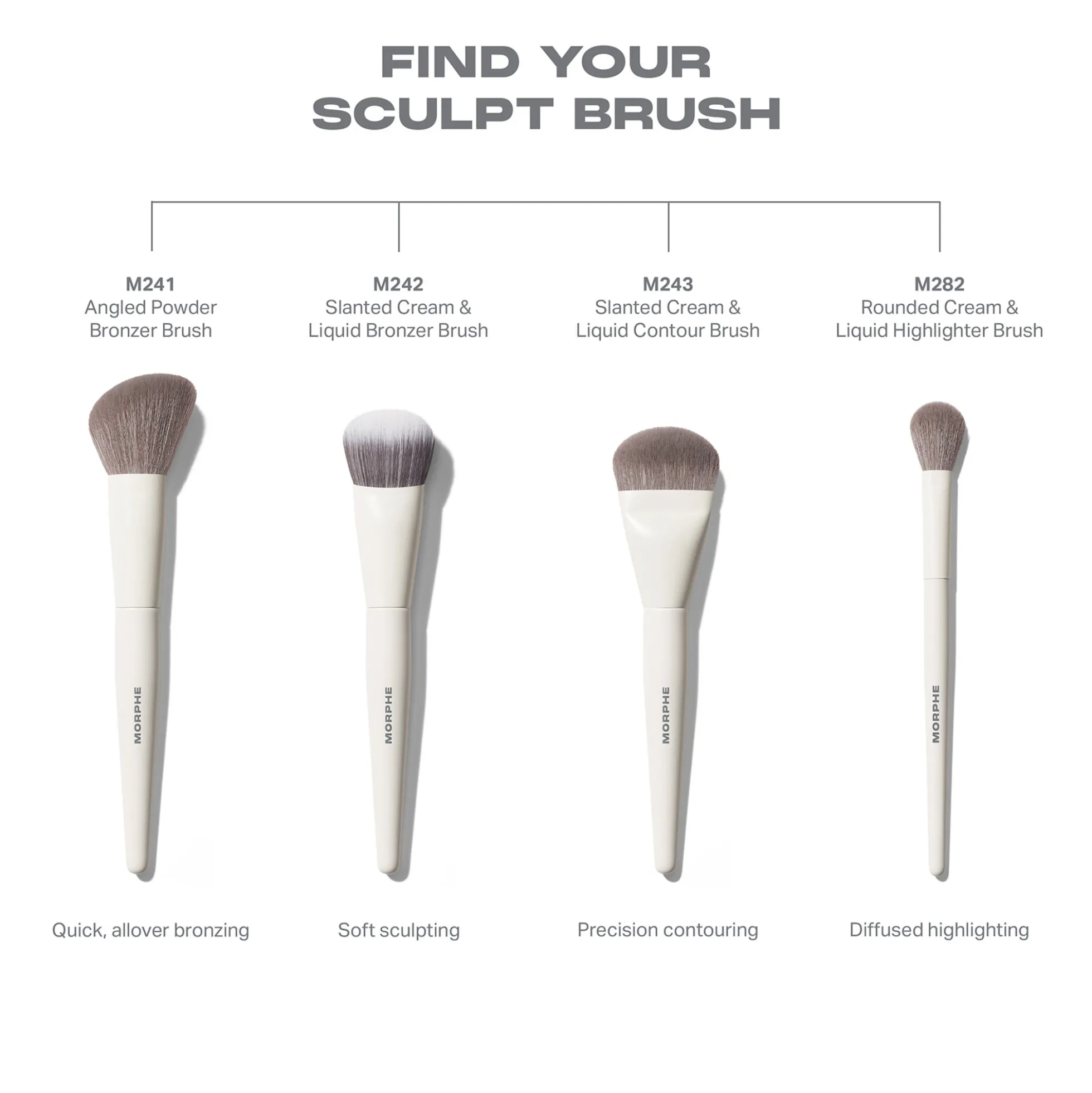 Morphe M241 Angled Powder Bronzer Brush