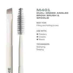 Morphe M401 Dual-Ended Angled Brow Brush & Spoolie
