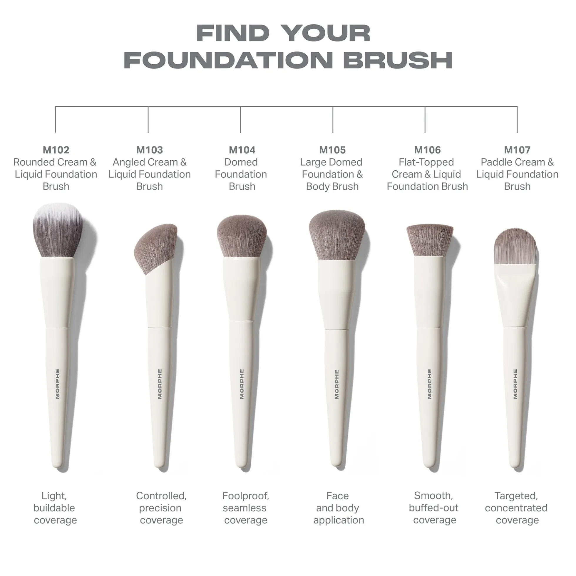 Morphe M105 Large Domed Foundation & Body Brush