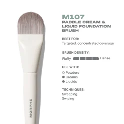 Morphe M107 Paddle Cream & Liquid Foundation Brush