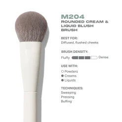 Morphe M204 Rounded Cream & Liquid Blush Brush