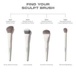 Morphe M242 Slanted Cream & Liquid Bronzer Brush