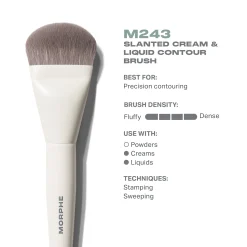 Morphe M243 Slanted Cream & Liquid Contour Brush