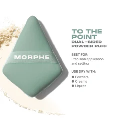 Morphe To The Point Dual-Sided Powder Puff (Green)