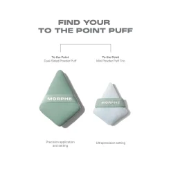 Morphe To The Point Dual-Sided Powder Puff (Green)