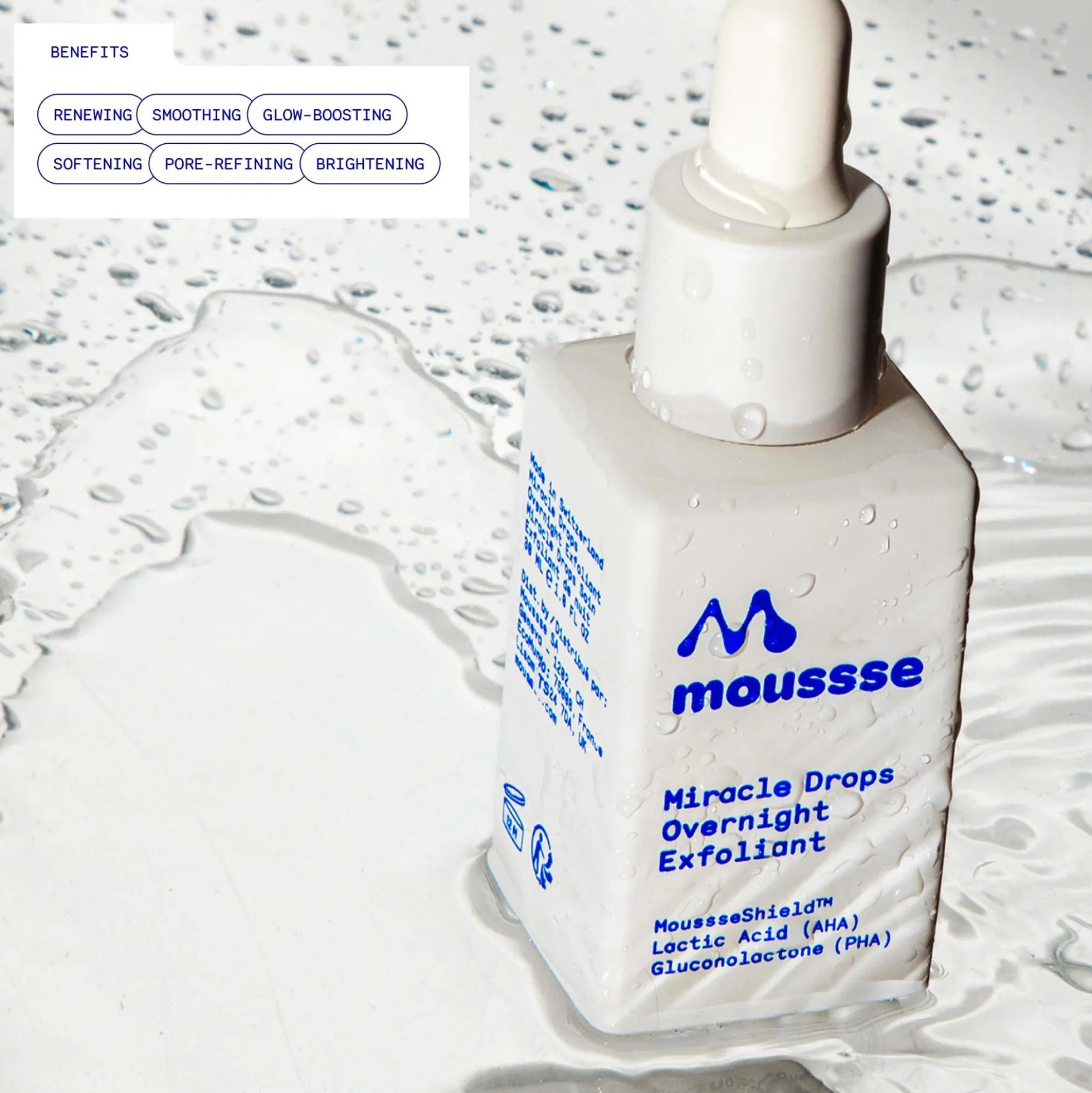 Moussse Miracle Drops Overnight Exfoliant 30ml
