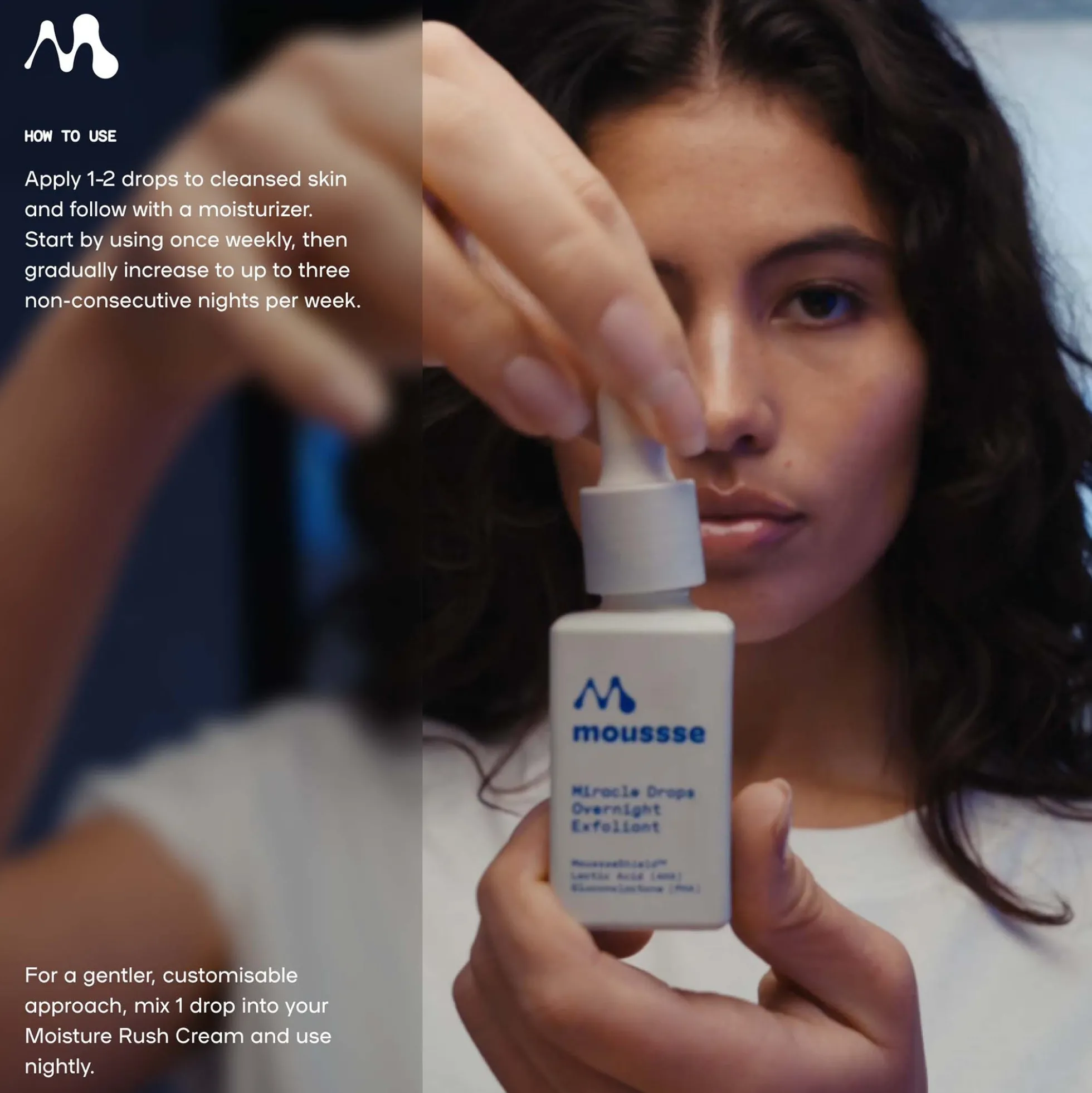 Moussse Miracle Drops Overnight Exfoliant 30ml