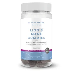 Myvitamins Lion's Mane Gummies, Blackcurrant, 60 Gummies