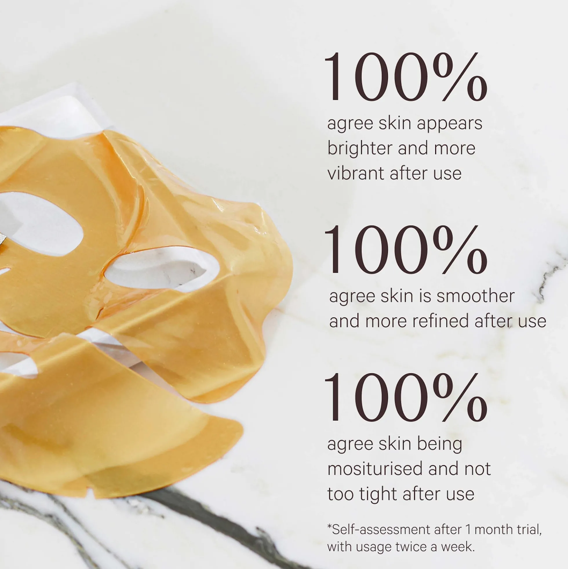 MZ Skin Hydra-Lift Golden Facial Treatment Mask (Pack of 5)